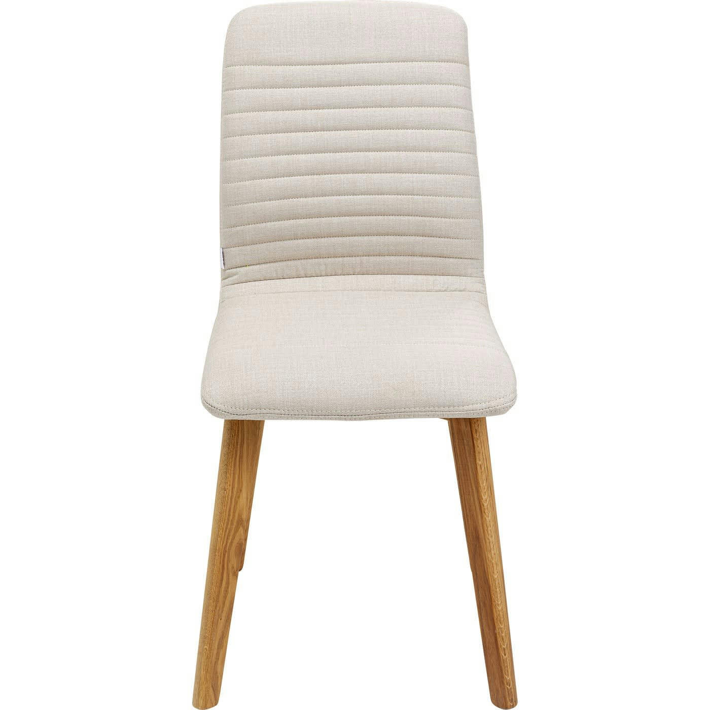 LARA - Chaise scandinave écru et chêne