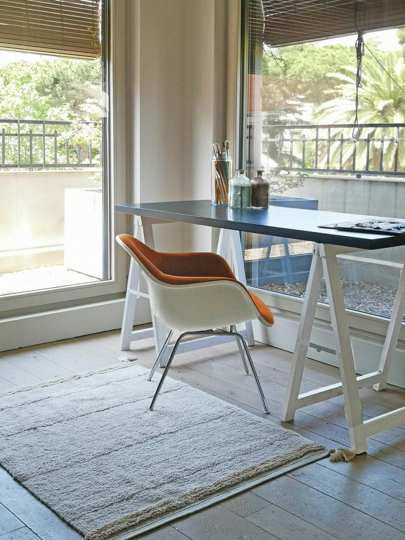 FANTASY GARDEN - Tapis lavable 90x130 rose