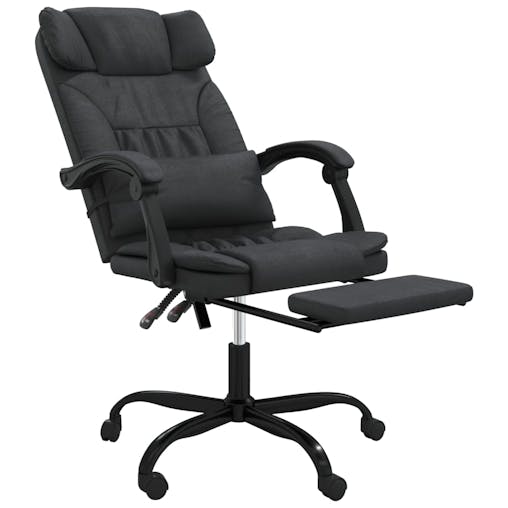 NNEVL Reclining Office Chair Black Faux Leather