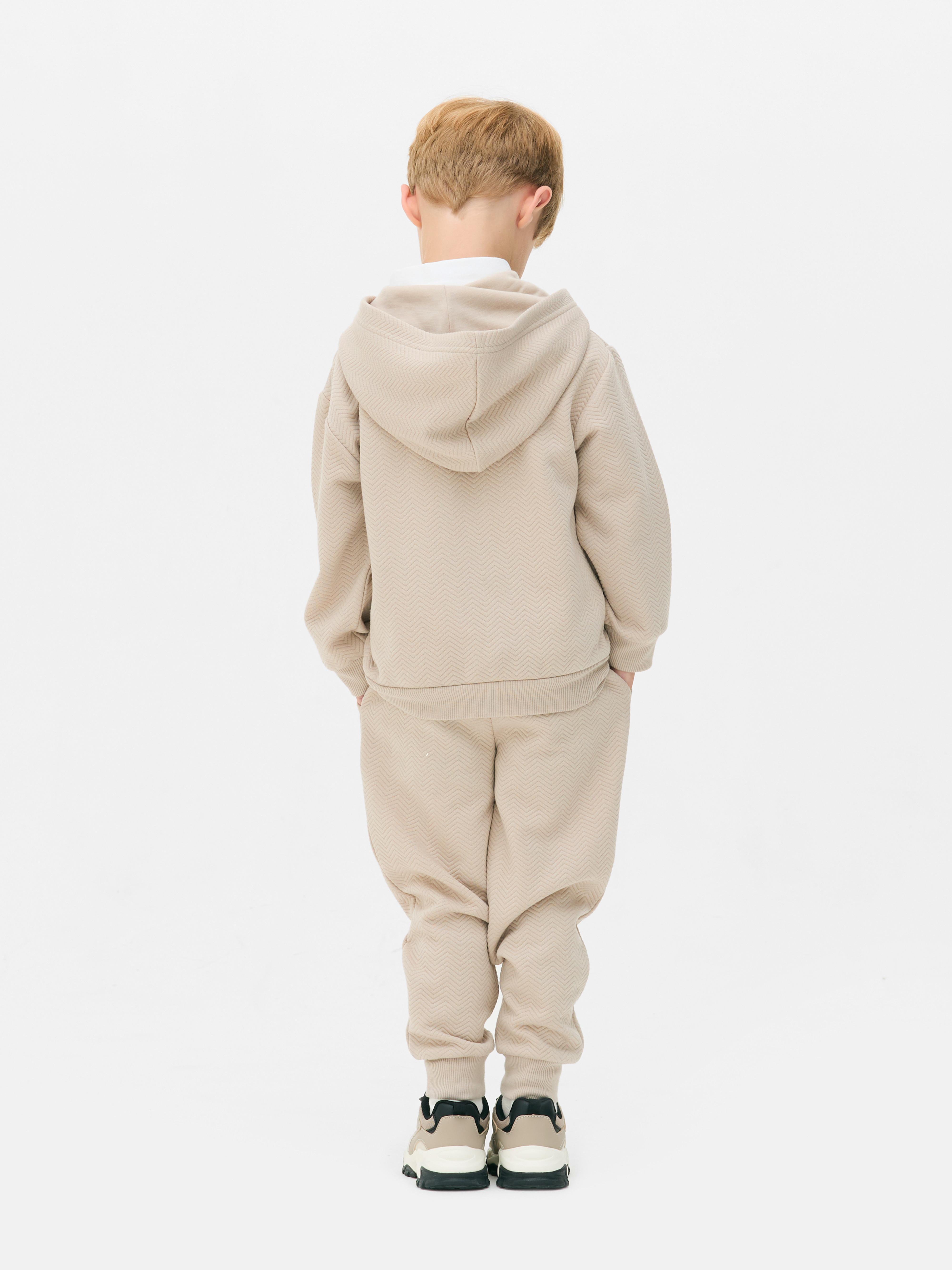 1.5-8yrs | Textured Zip-Up Hoodie