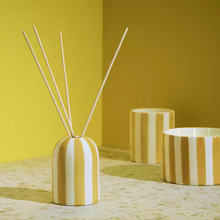 Habitat 150ml Ceramic Reed Diffuser - Wild Basil & Lemon