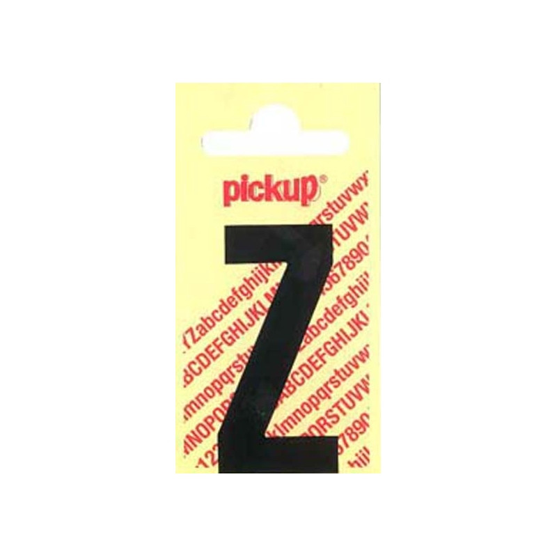 Lettre Z adhésive noire 9 x 7 cm