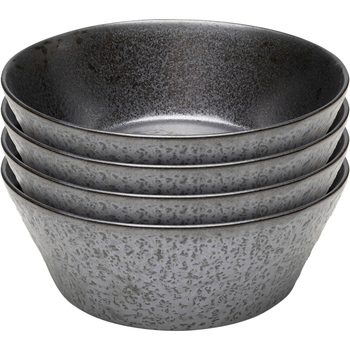 Kare Design Kommen Cosmos zwart Ø21cm (4/set)