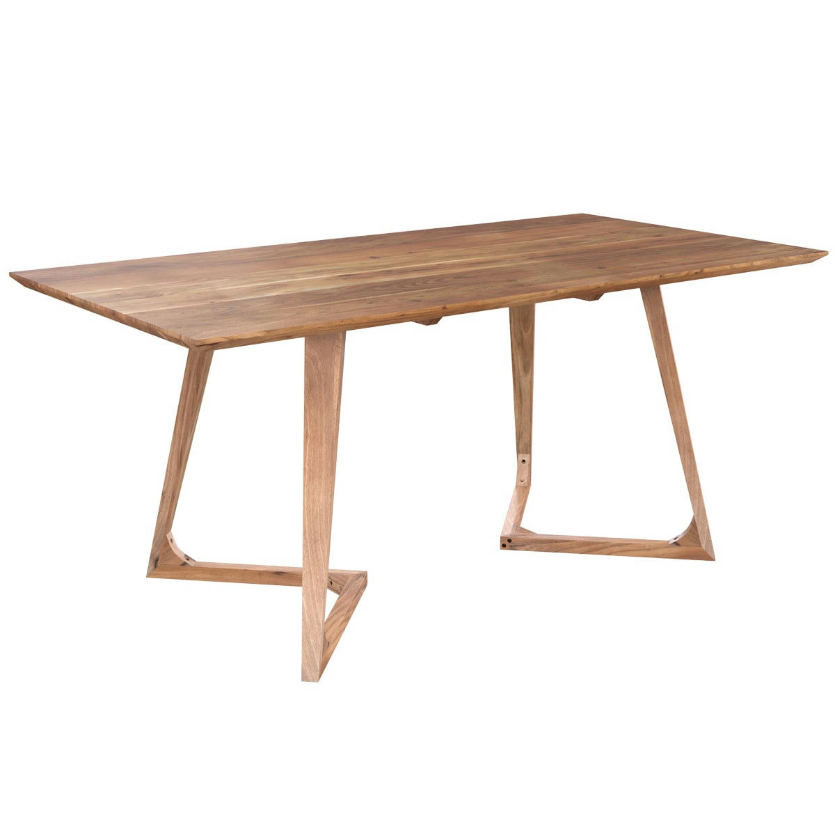 PITA - Table rectangulaire 6 personnes en bois d'acacia 175 cm