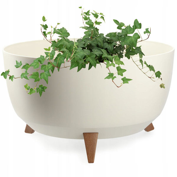 Kadax Doniczka Donica 47cm Wkład Osłonka Kremowa