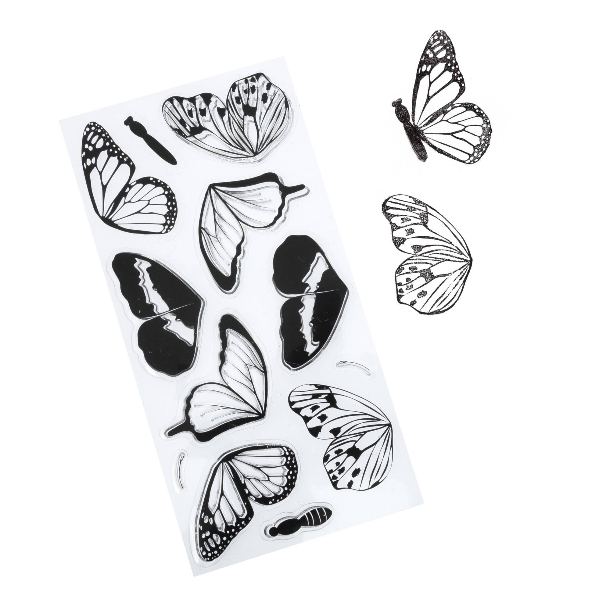 Butterfly Clear Layering Stamp Set 10 Pieces