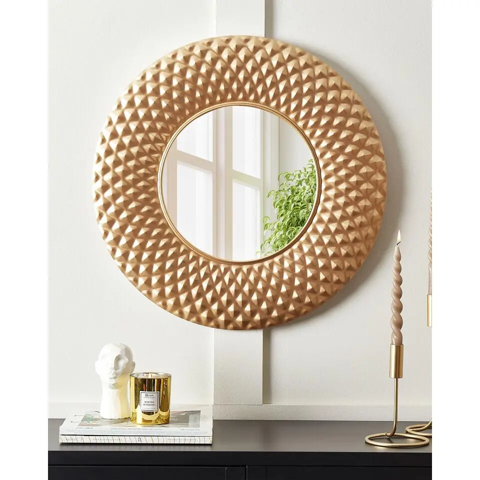 COMBE - Wandspiegel - Goud - Metaal