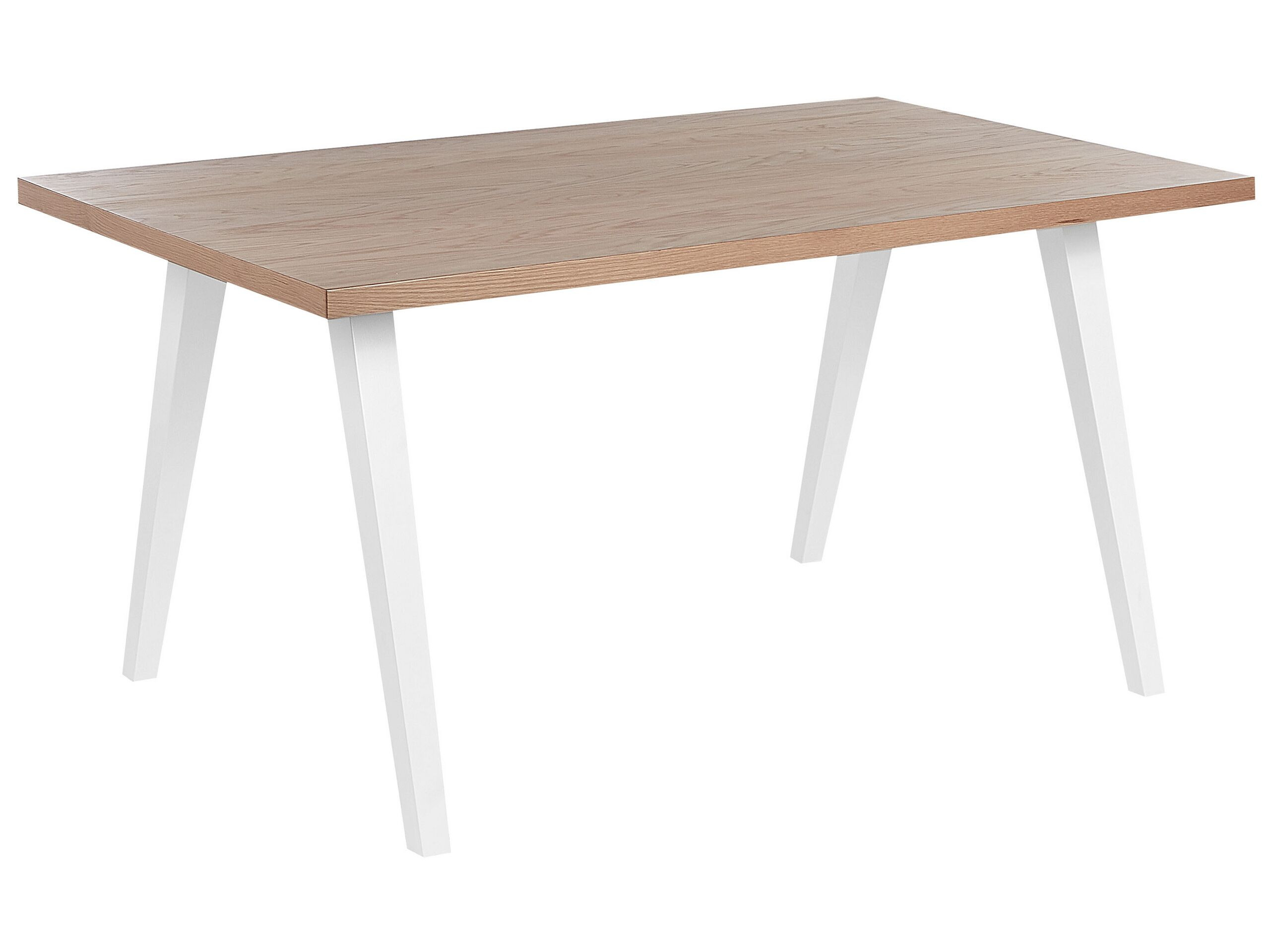 Stół do jadalni 150x90 jasne drewno/biały