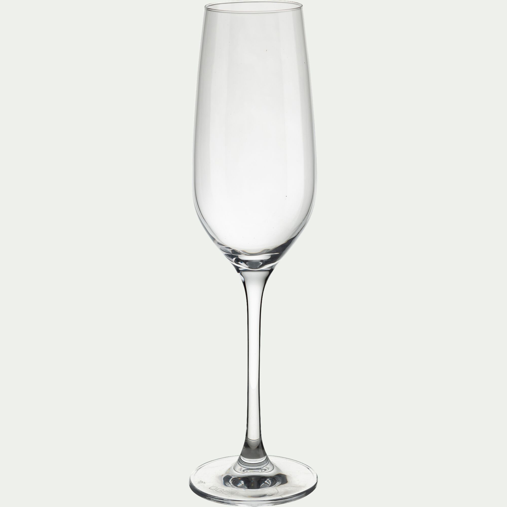ZEN - Lot de 6 flûtes à champagne en verre 19cl - transparent