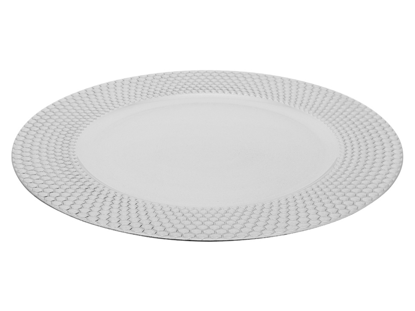 Podkładka pod talerz Krople 33 cm srebrna