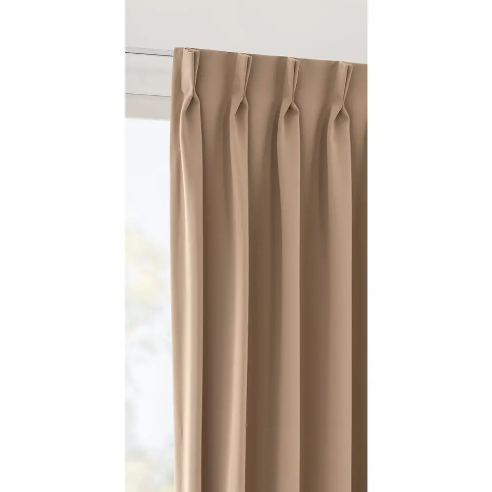 Gordijnstof Milano semi verduisterend - zand