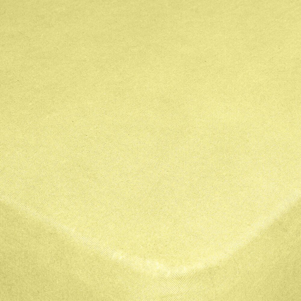Drap housse 90x200cm 1 personne jaune