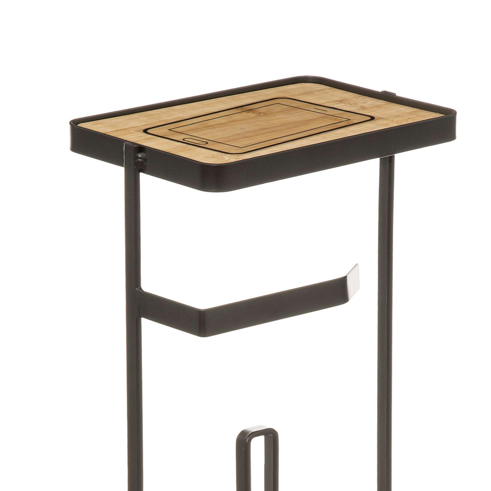 - Dérouleur et réserve wc avec support pour portable