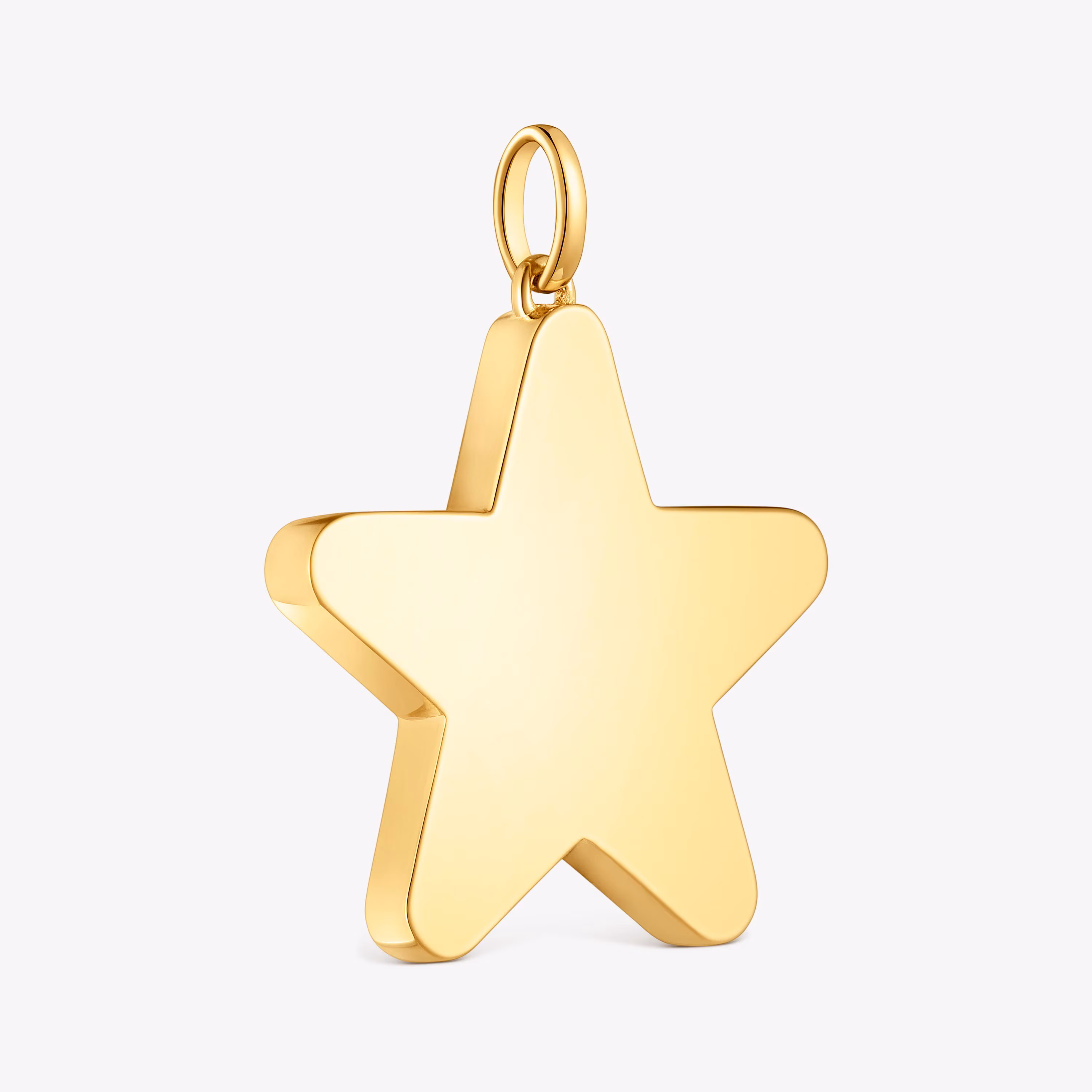 Colgante mediano estrella con baño de oro 18 kt sobre plata 27 mm Sweet Dolls