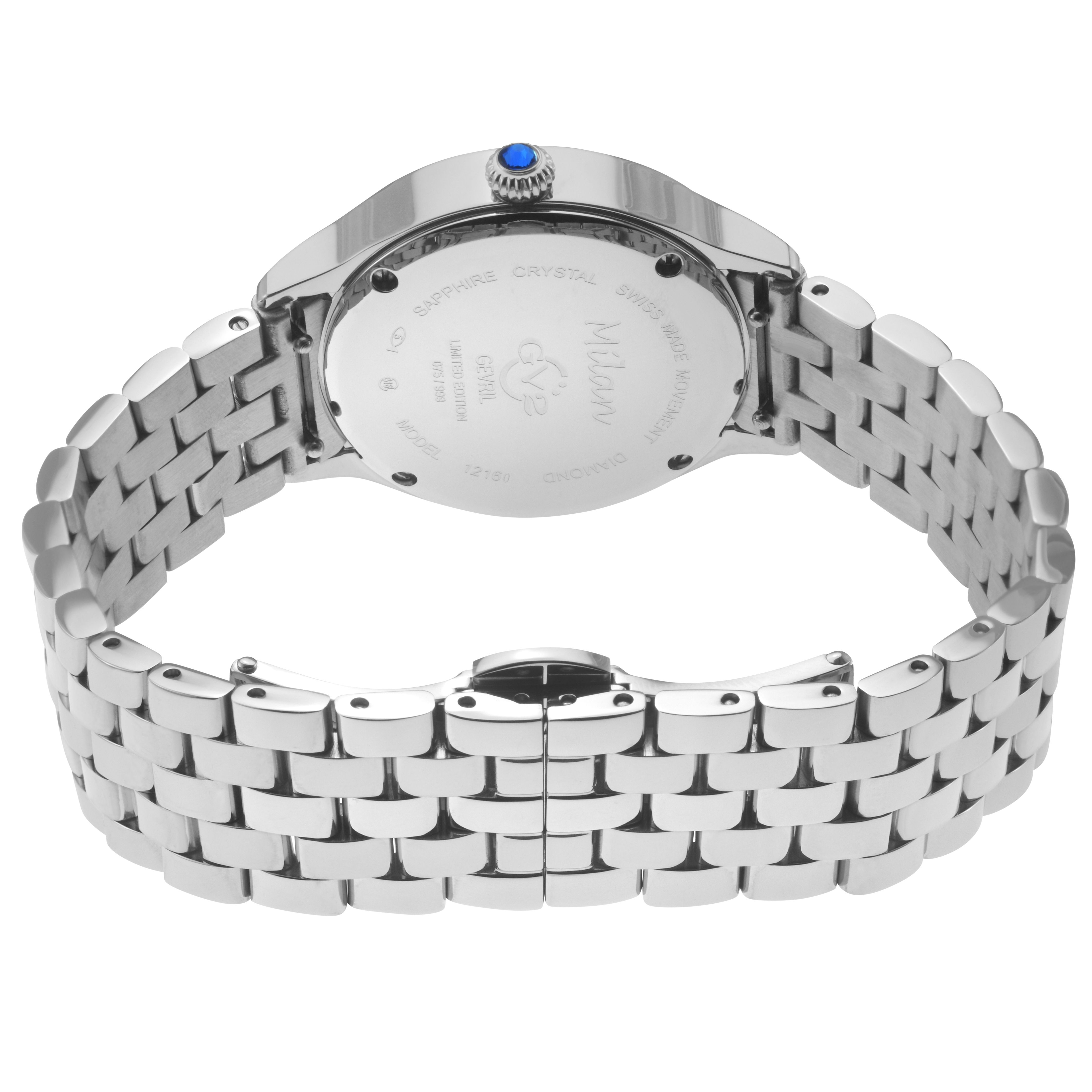 GV2 Milan Swiss Quartz 32 MM White Dial 316L Stainless Steel Sapphire Crystal Watch