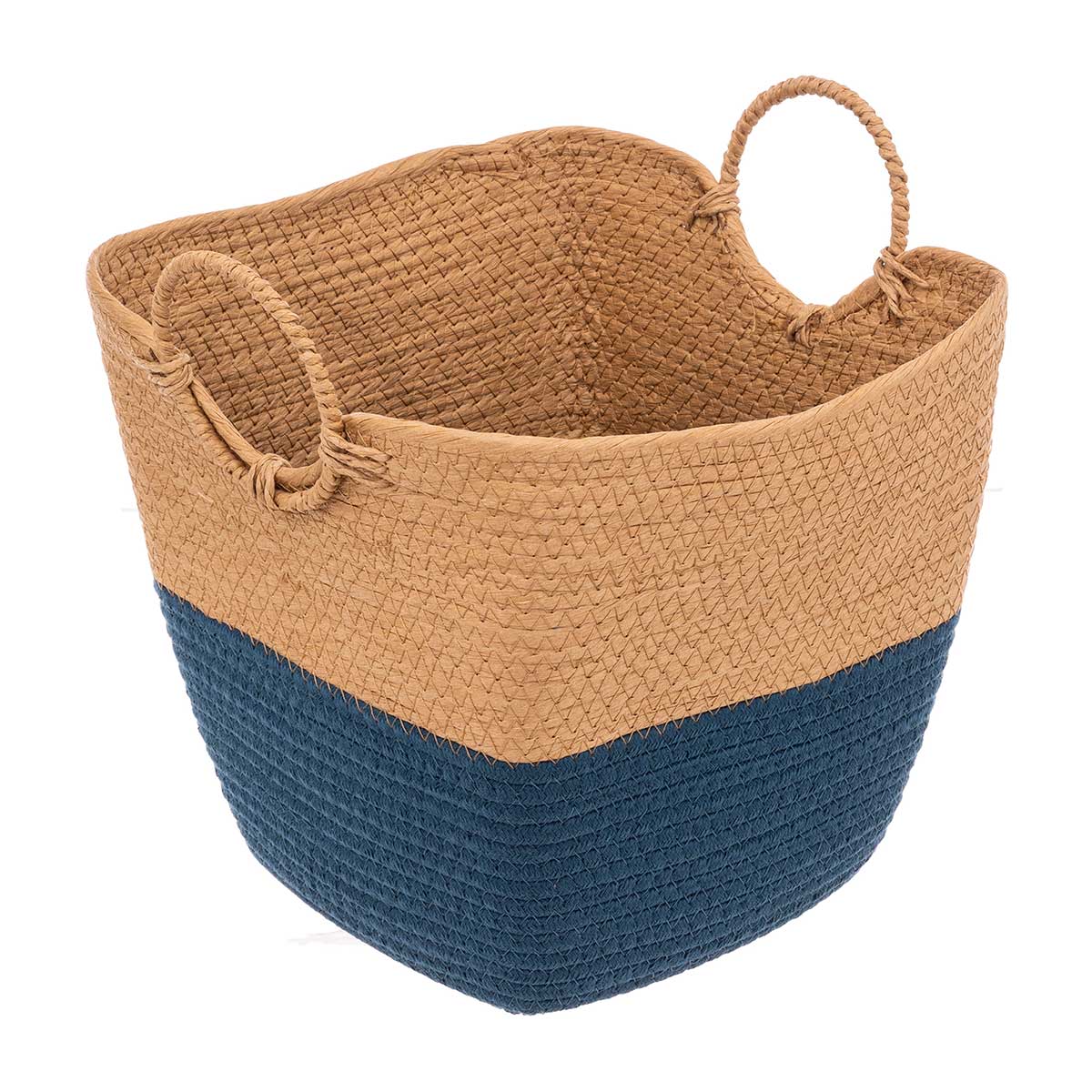 Cesto de arrumação wc SOLAR azul petróleo 36cm