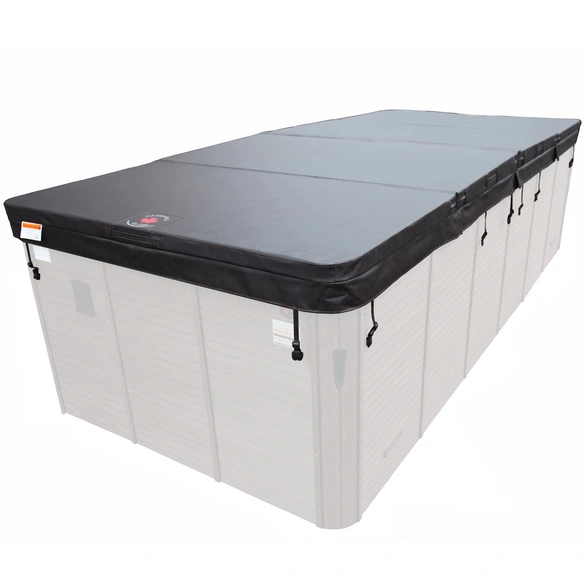 Whirlpoolabdeckung, 5000 x 2280 cm, braun, für 5 m Swim Spa, UV-beständig