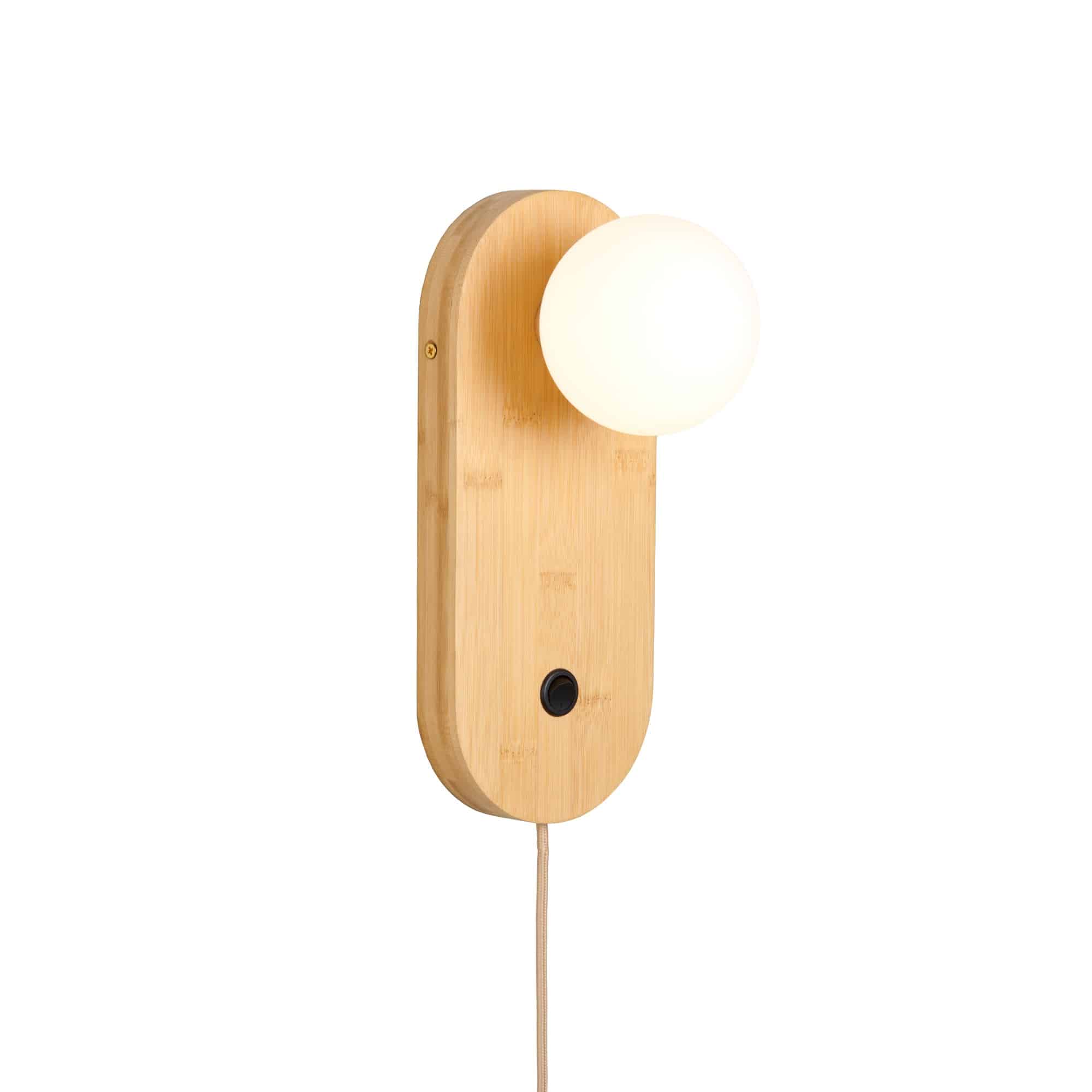 GOOD&MOJO wandlamp Java - naturel - Ø12.5cm