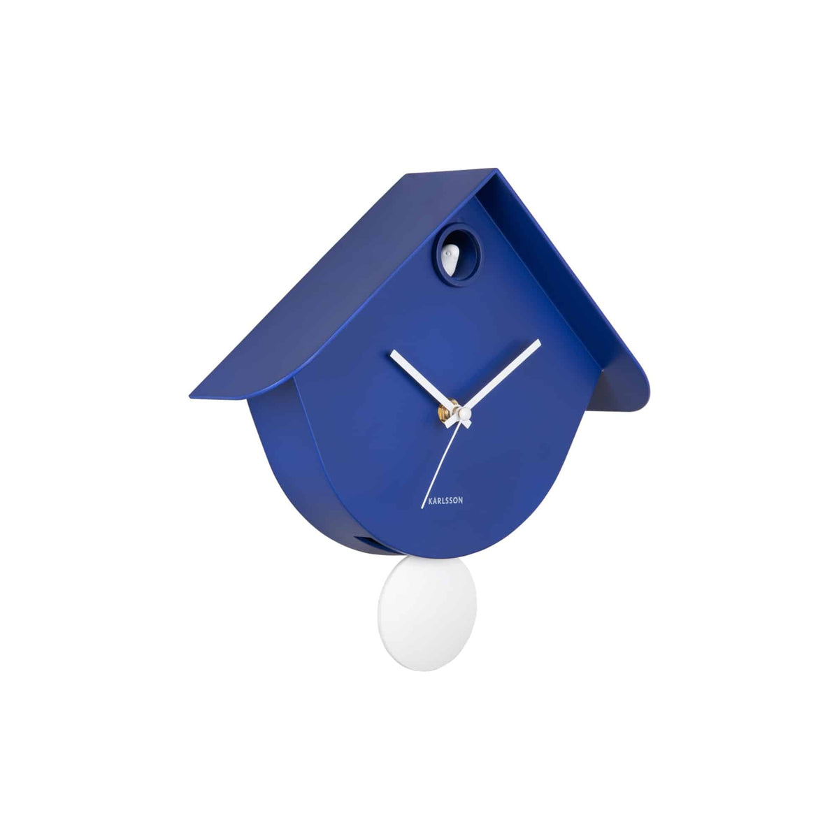 Karlsson wandklok Cool Retro - blauw - 7.5x25.5x25.8cm
