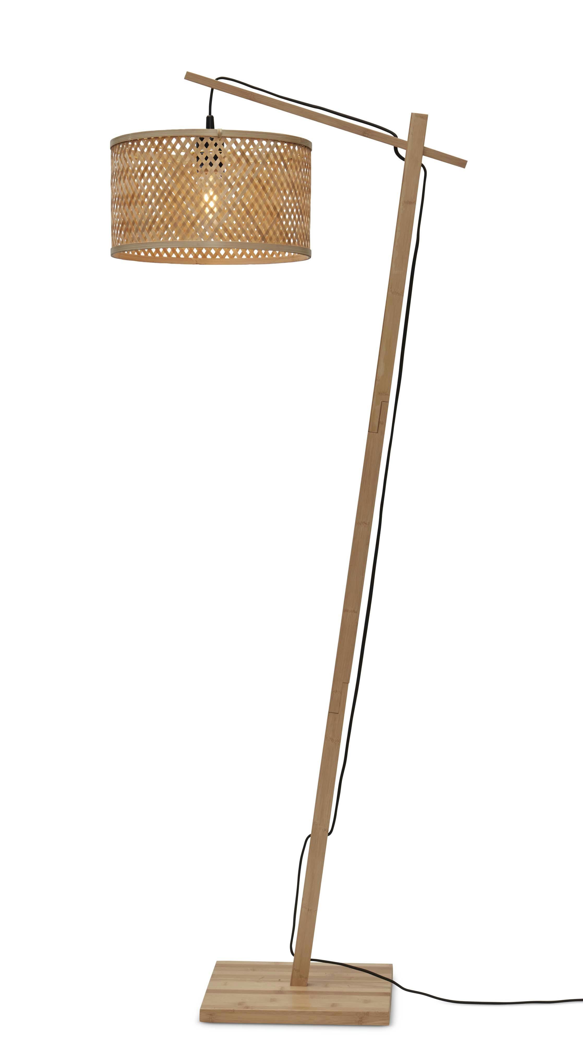 JAVA - Lampadaire bambou abat-jour bambou naturel, h. 150cm