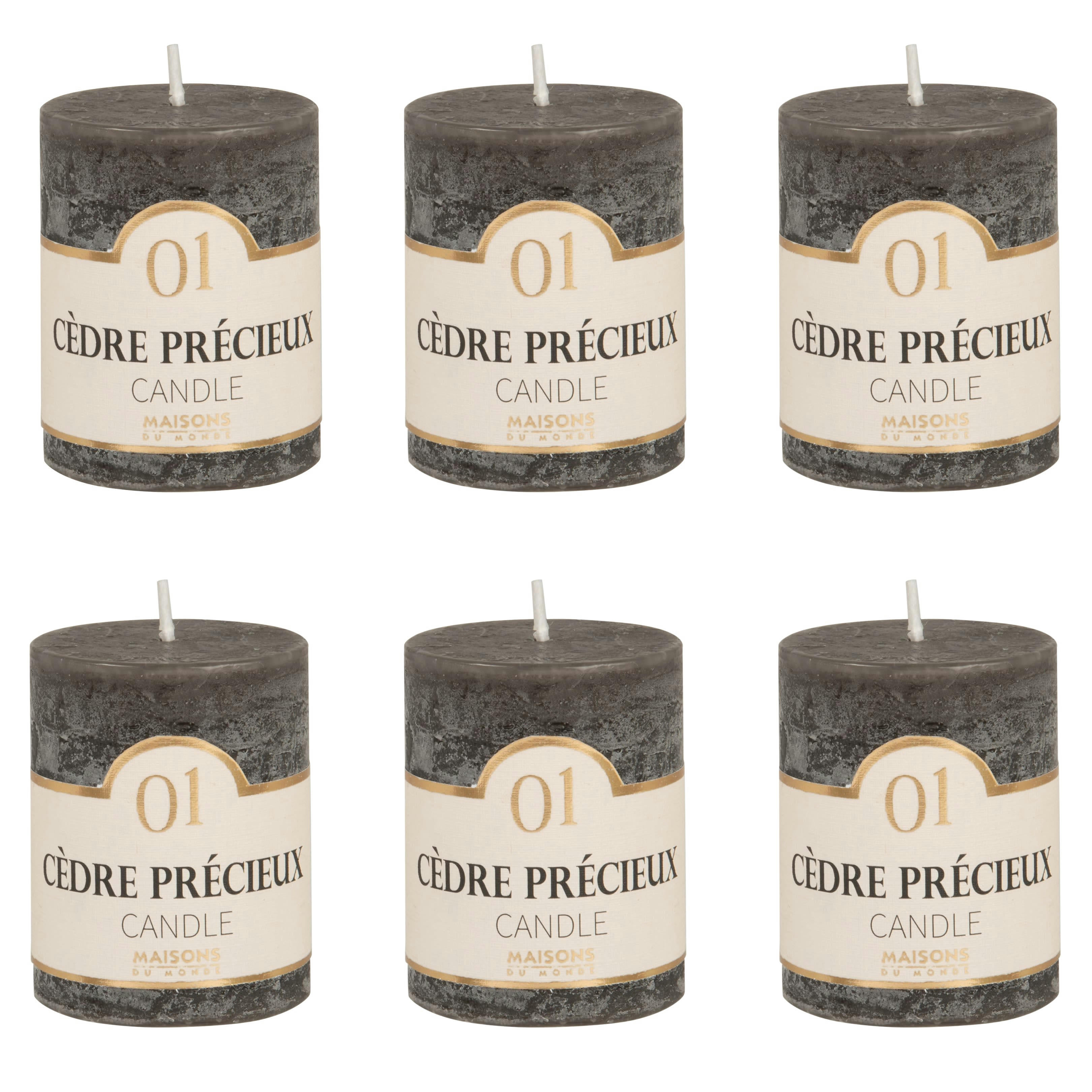 COLORAMA - Bougie parfumée gris foncé H6, 75g