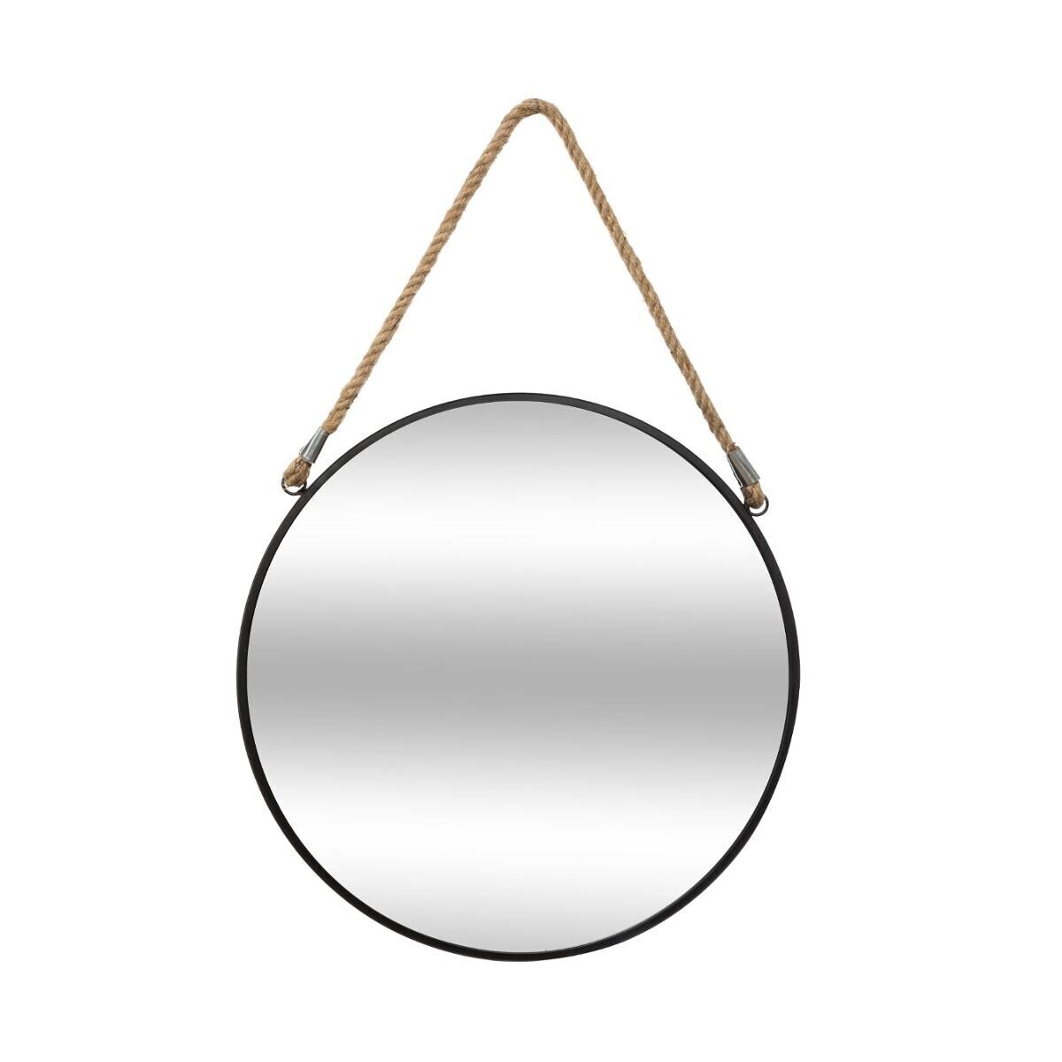 Mirror"Eden" Black metal, D.38 cm