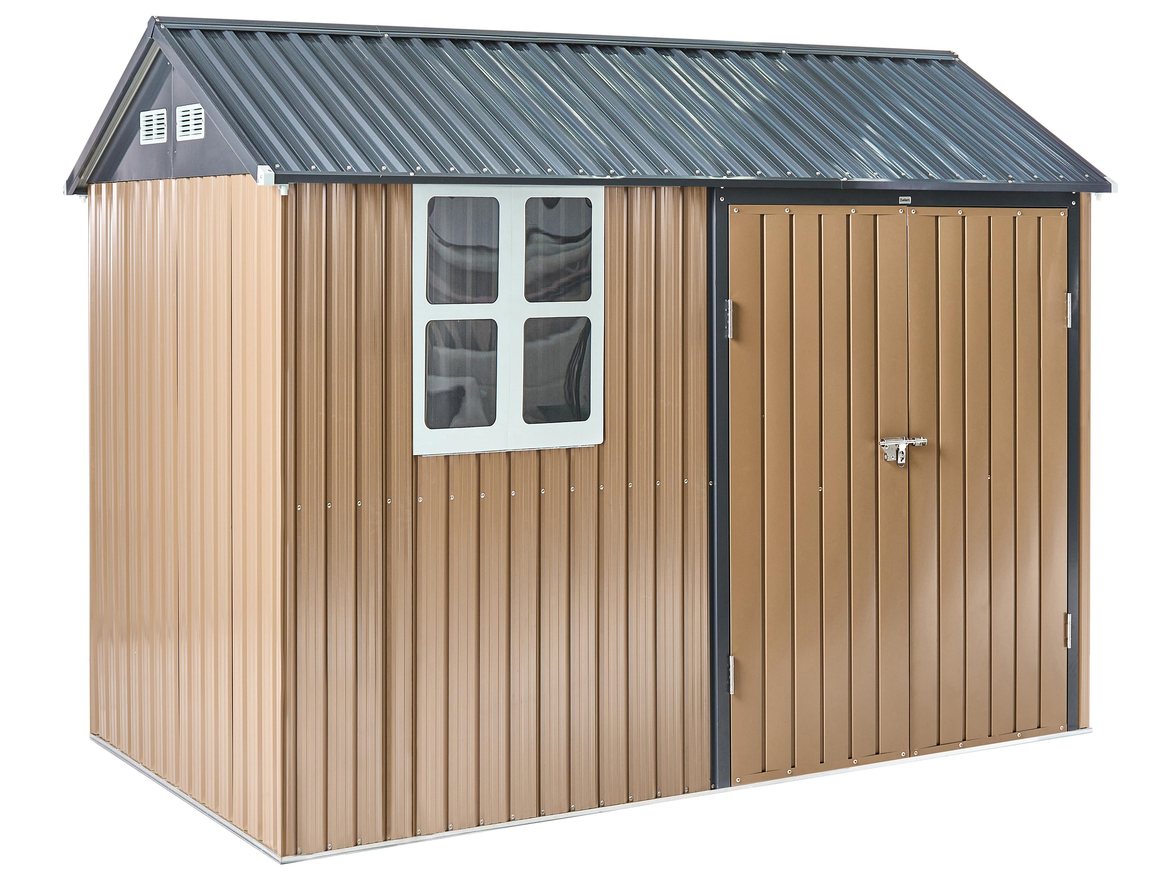 Garden Shed NOCCIANO 248 cm 161 cm Brown