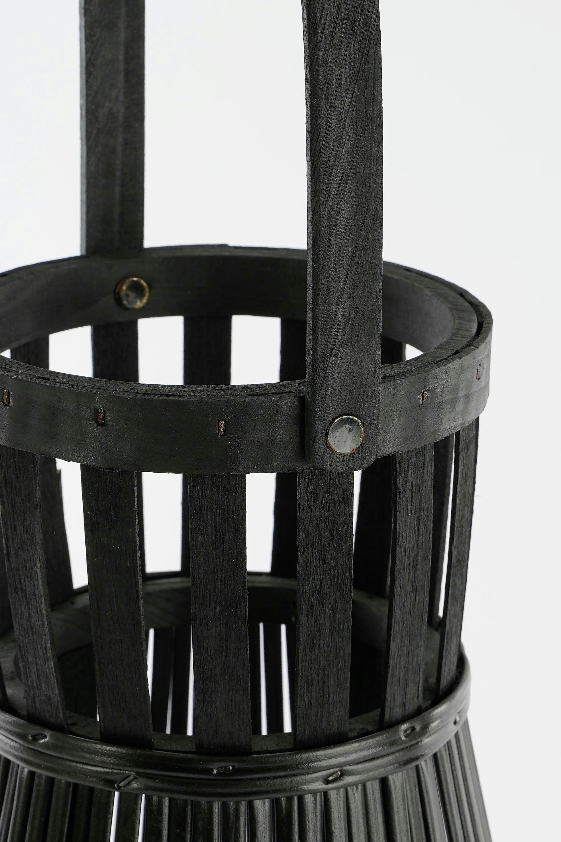 COSMO - Lanterne en polyester recyclé noir H38