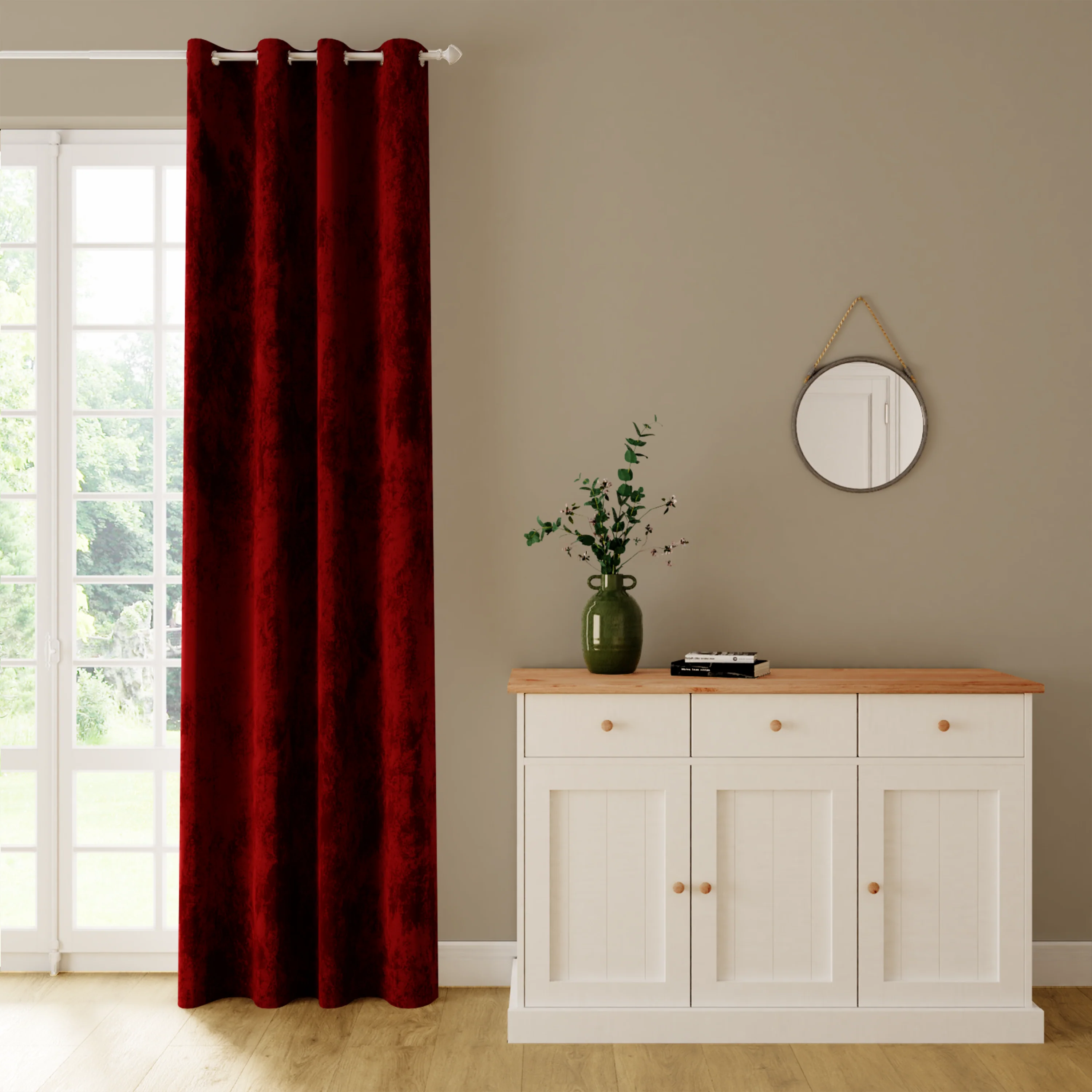 4MURS Rideau VELVET coloris marsala 140 x 260 cm