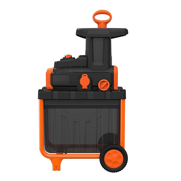 Broyeur de végétaux électrique filaire 2800 W, branche maxi 45 mm, bruit 80 dB(A), collecte 45 L, Black Decker BEGAS5800-QS
