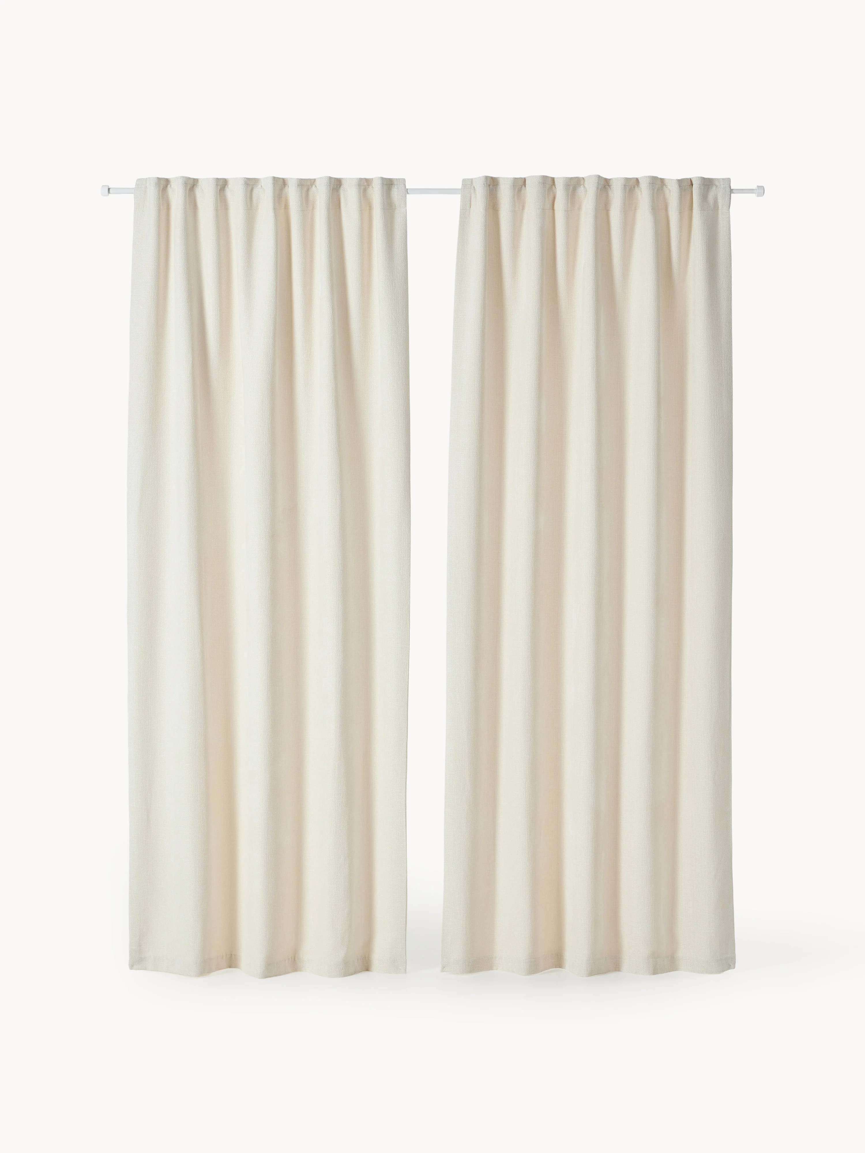 Abdunkelnde Multiband-Vorhänge Lasha, 2er-Set, B 135 cm