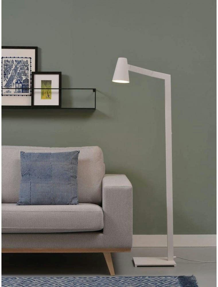 BIARRITZ - Lampadaire design blanc