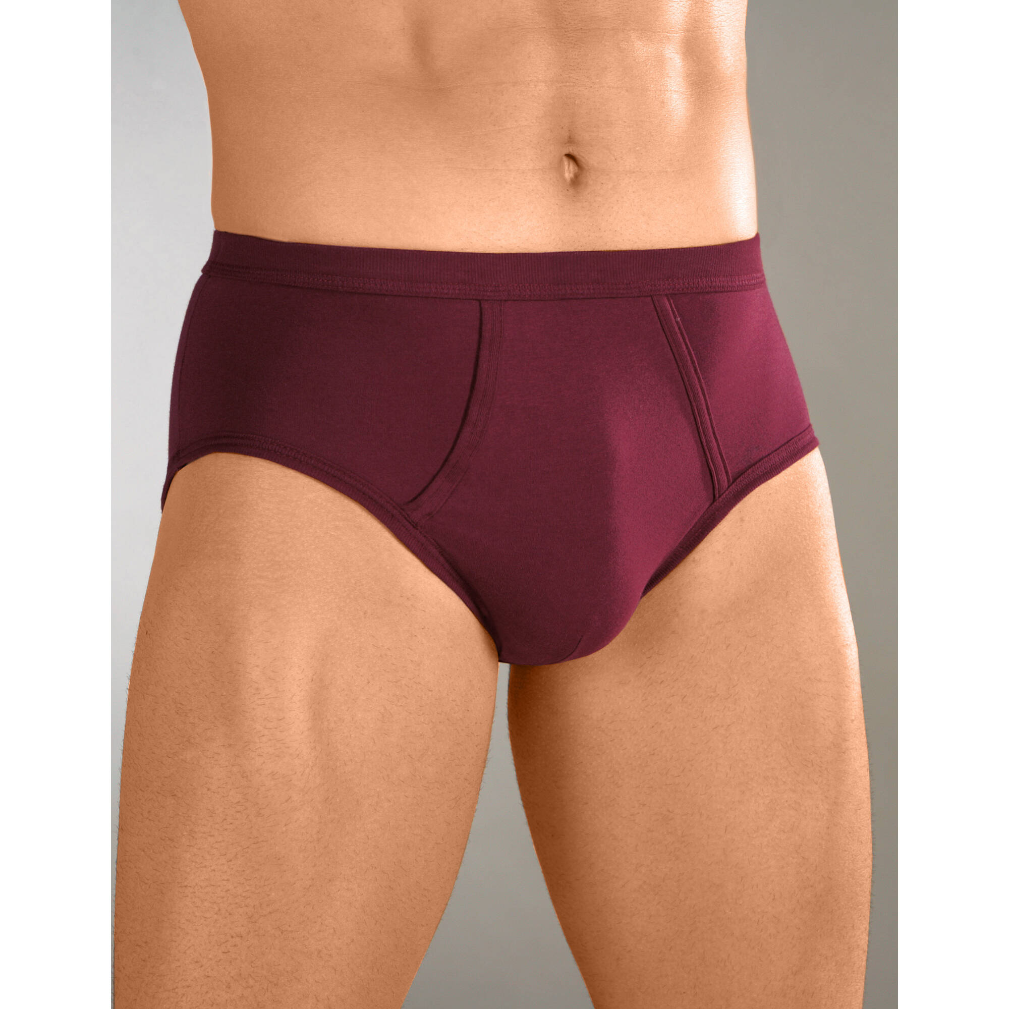 Slip ouvert taille haute uni - lot de 6