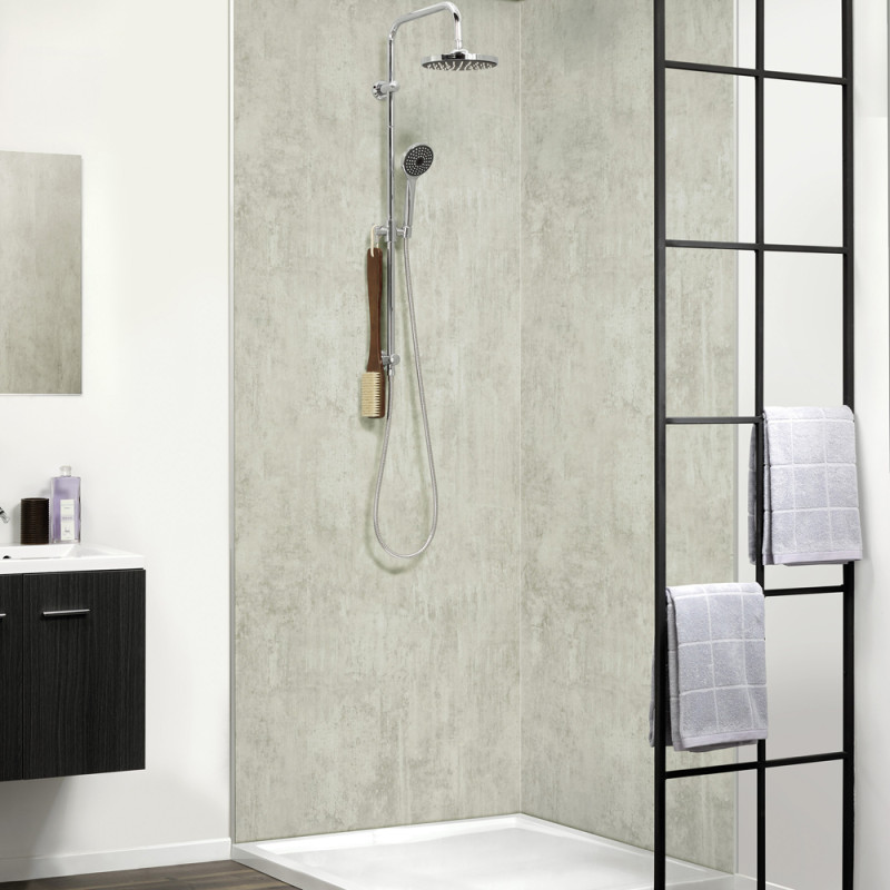 Panneau de douche en PVC Boston 260 x 90 cm 2 pièces DUMAWALL XL