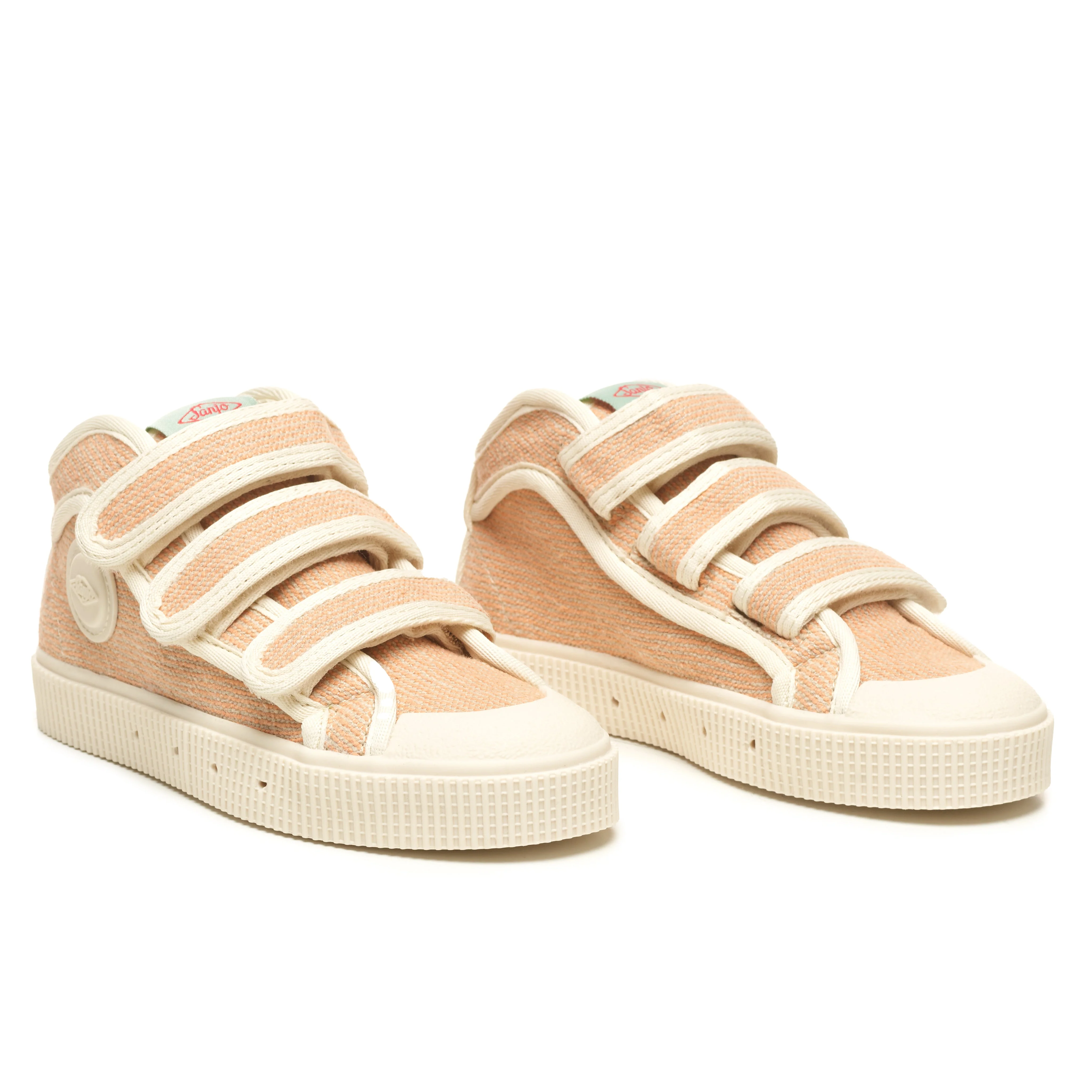 Sanjo Kids V100 Linen // Nude