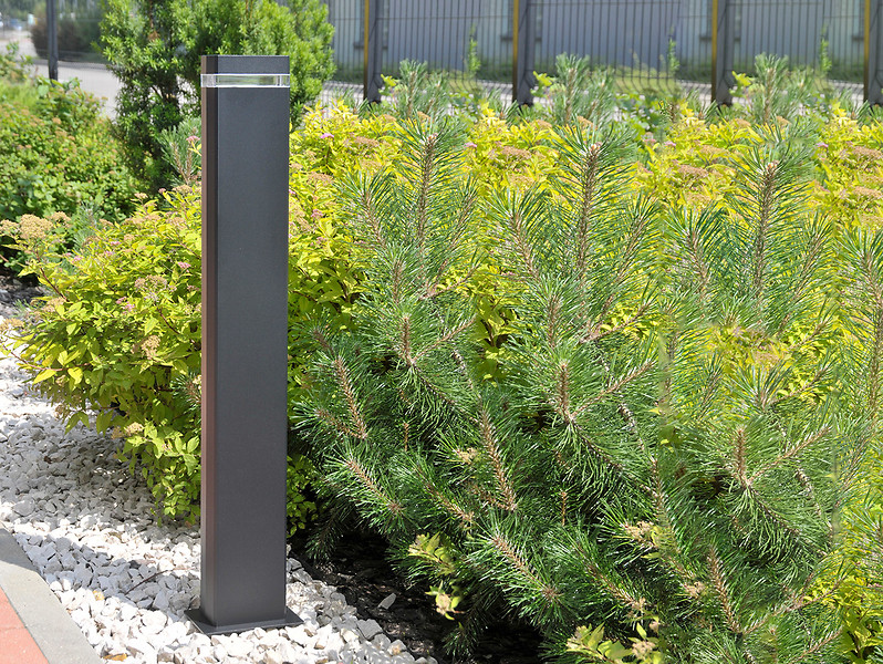 Słupek ogrodowy Gilbert 80 cm aluminiowy czarny