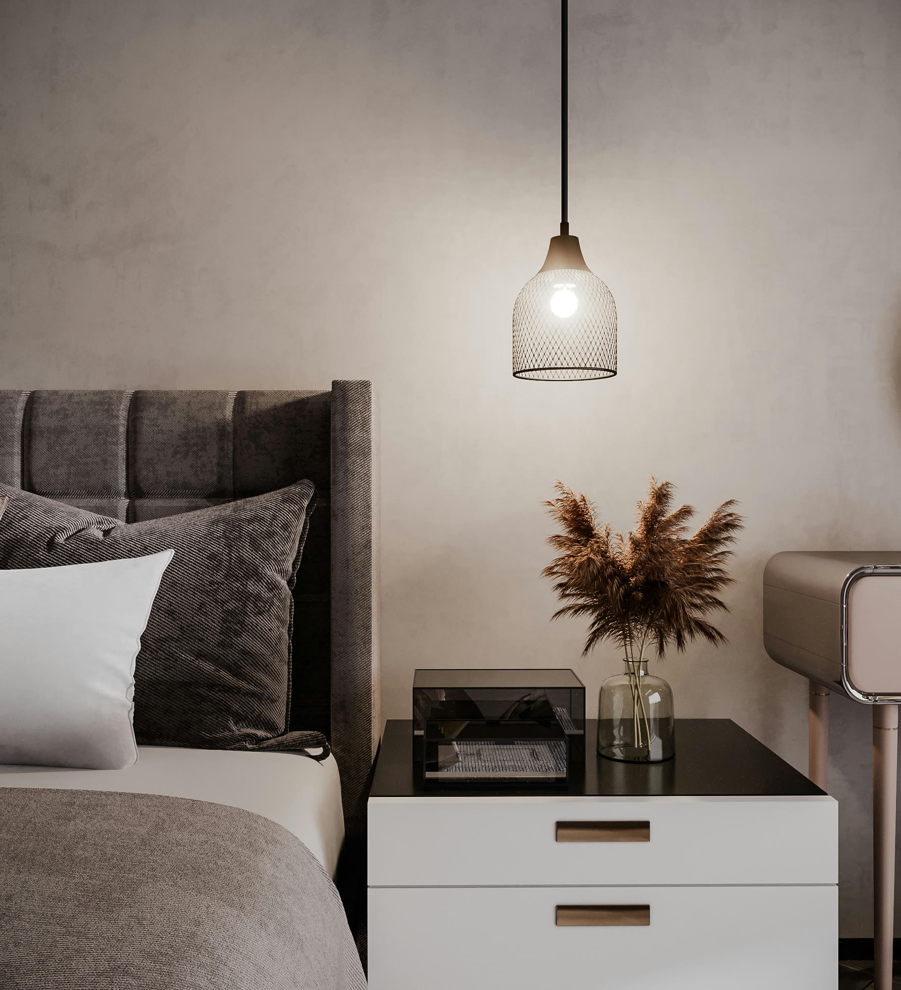 VILLADORO - Suspension en métal noir