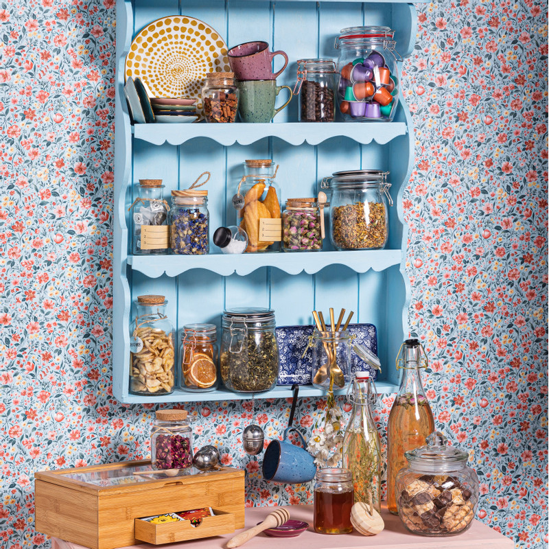 Voorraadpot met klemdeksel - rond - 1 liter