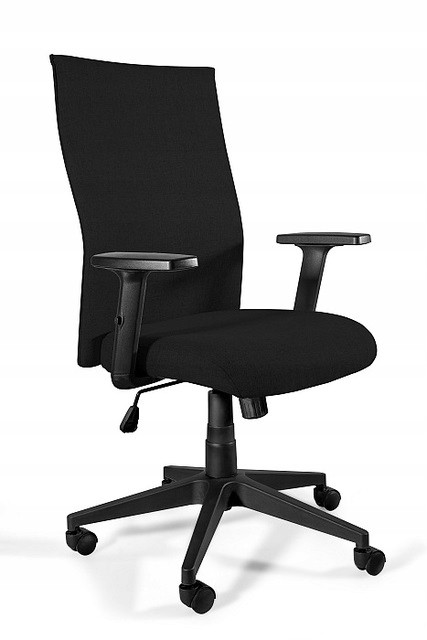 Fotel biurowy BLACK ON BLACK PLUS czarny/tkanina