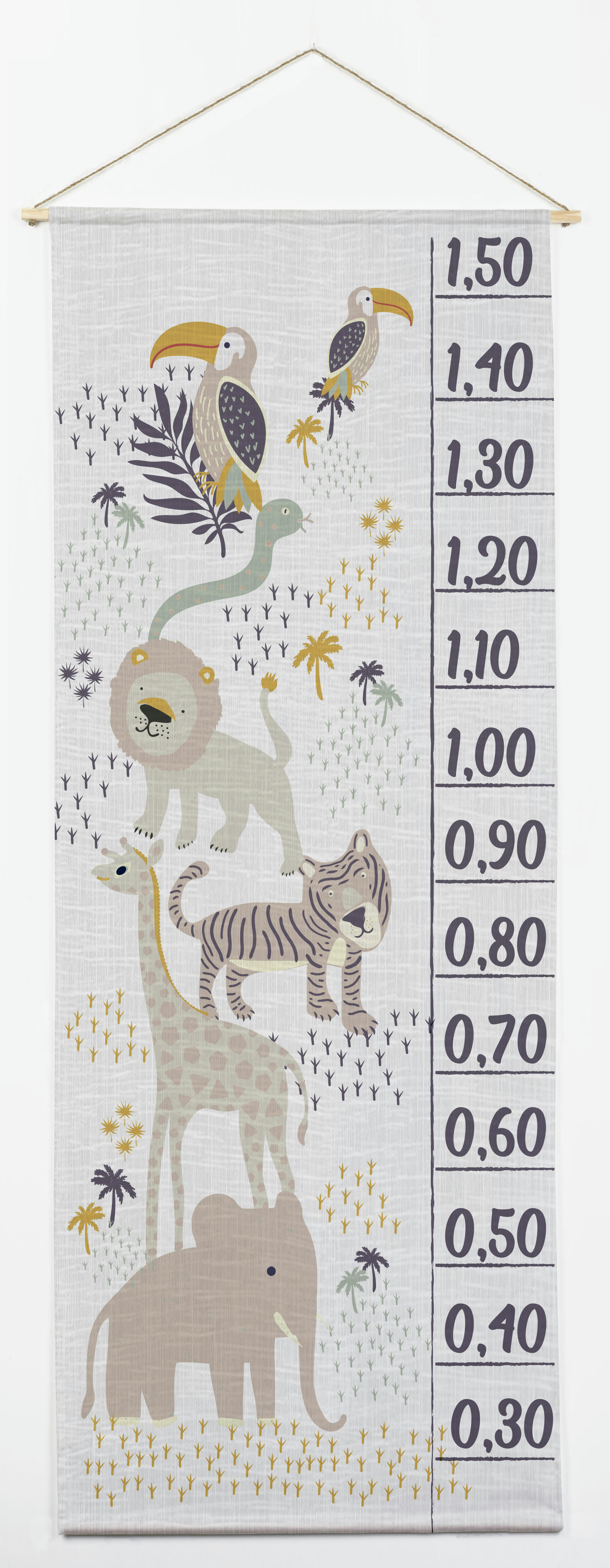 - Toise murale enfant textile Afrique