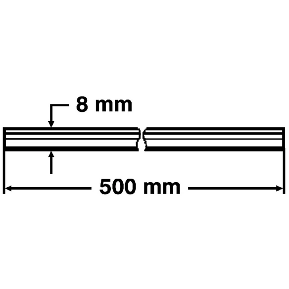 Kupferrohr, Kupfer, Ø8 x 50 cm