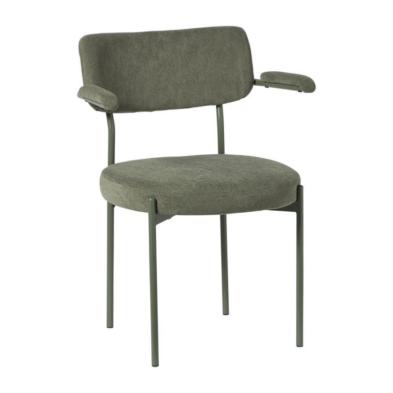 Eetkamerstoel Elvis - groen - 79x57x52 cm