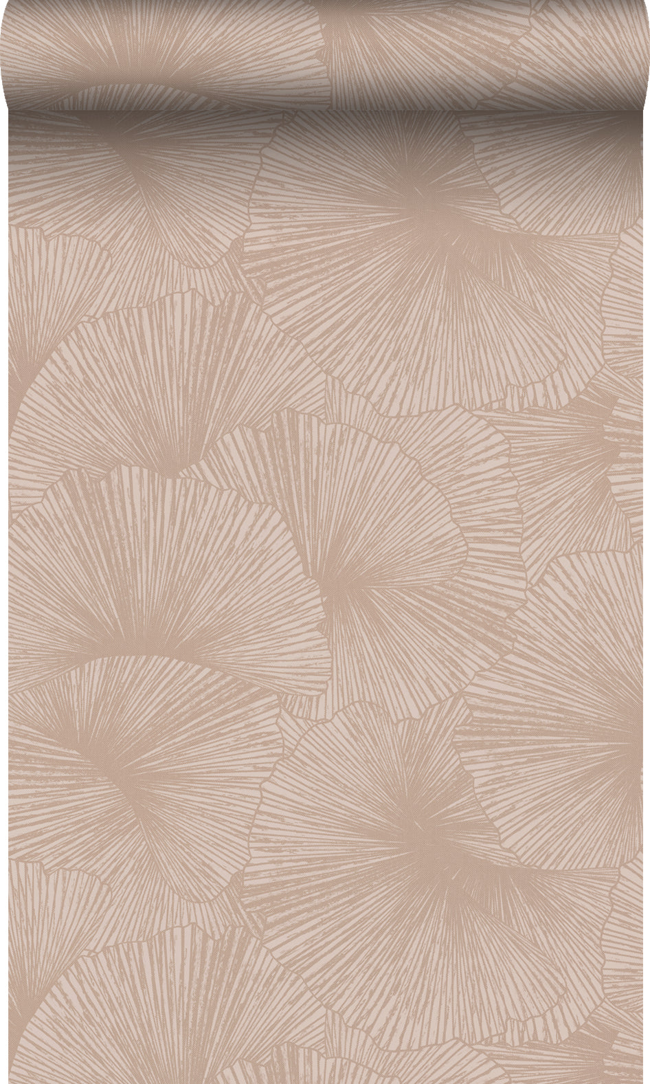 Origin Wallcoverings behang 3D-motief bladeren oudroze - 53 cm x 10.05 m - 348009