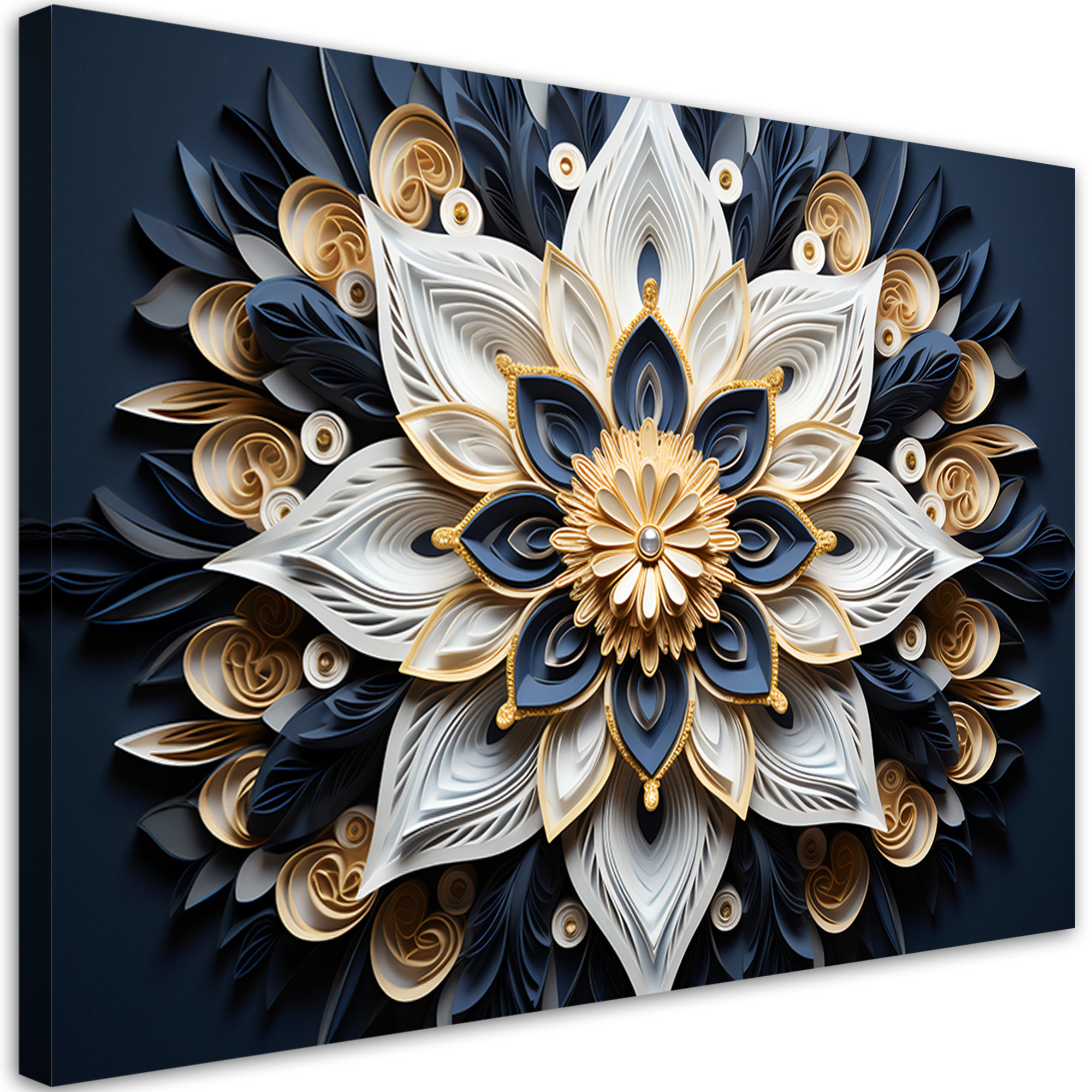 Feeby Obraz - AI Kwiaty 3D 60x40