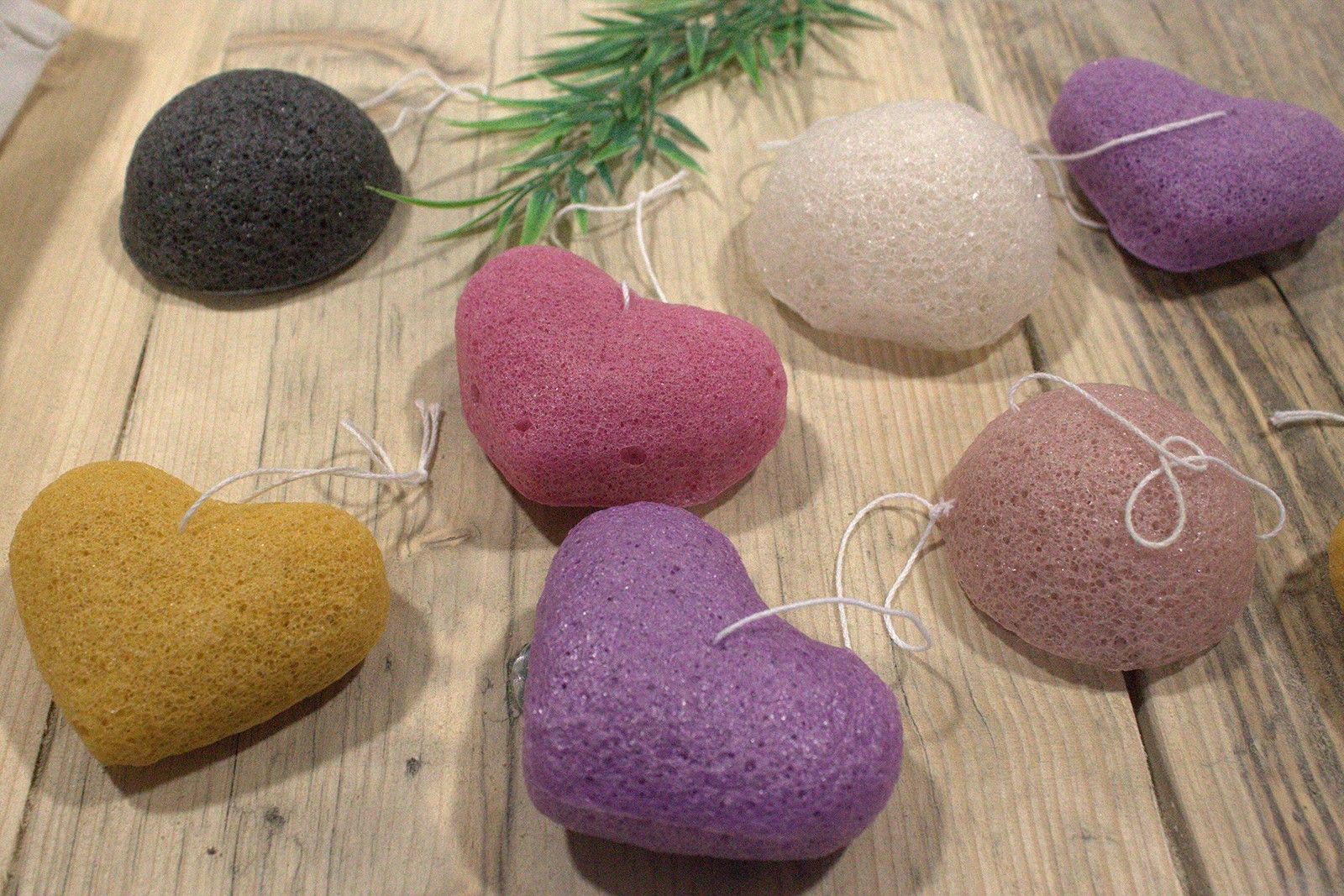 KDMD Konjac Heart Sponge - Rose