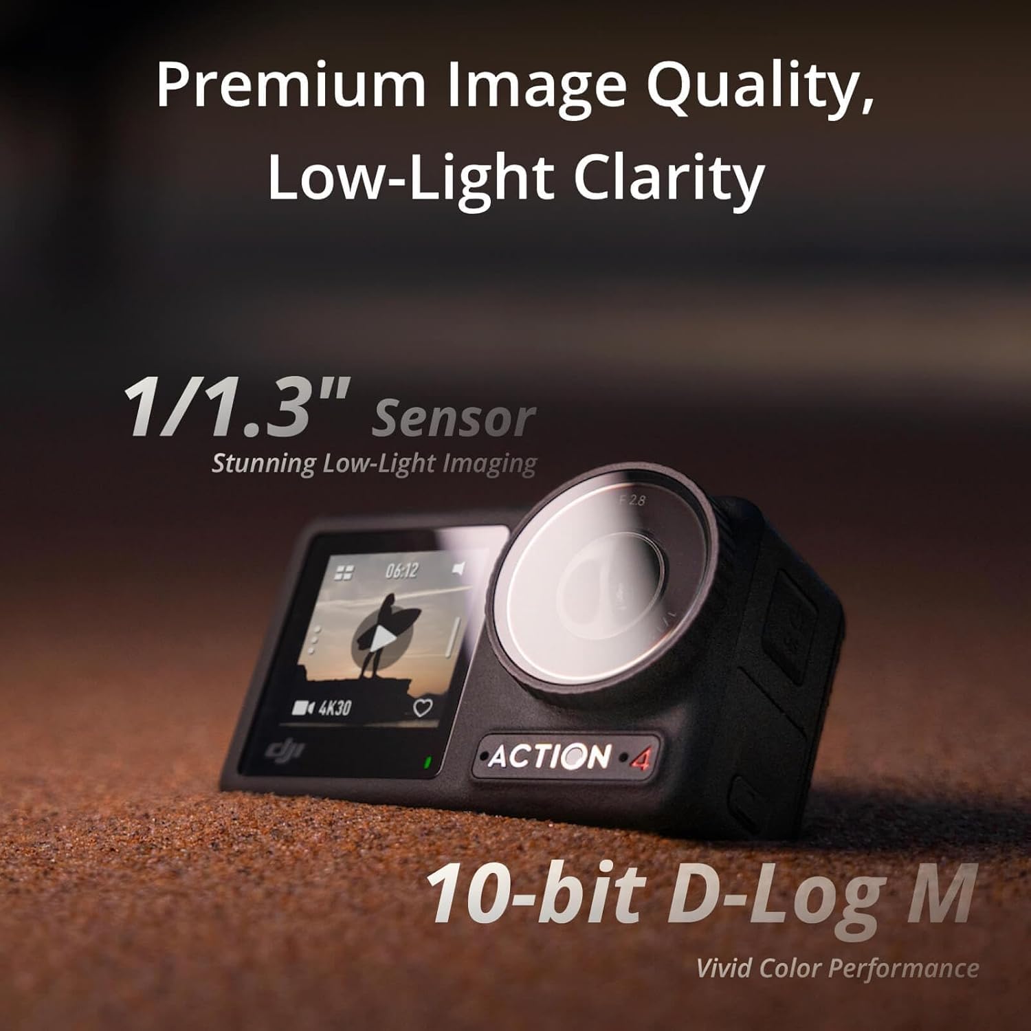DJI Osmo Action 4 Essential Combo  4K/120fps Waterproof Action Camera with a 1/1.3-Inch Sensor  Stunning Low-Light Imaging  10-bit & D-Log M Color Performance  Long-Lasting 160 Mins  Outdoor Camera