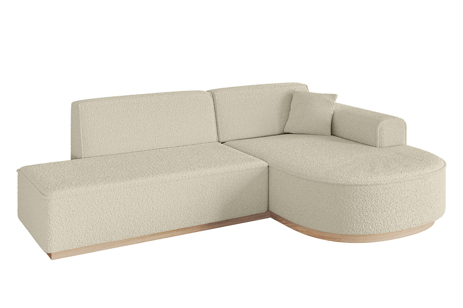 Narożnik prawostronny bez funkcji spania ARRIO-L1 - 243x171x83 Beżowy