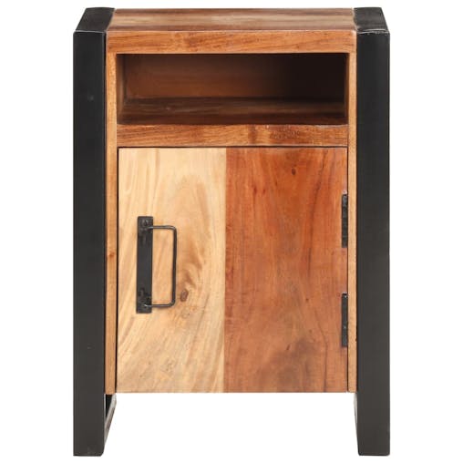 NNEVL Bedside Cabinet 40x35x55cm Solid Wood Acacia in Sheesham Finish