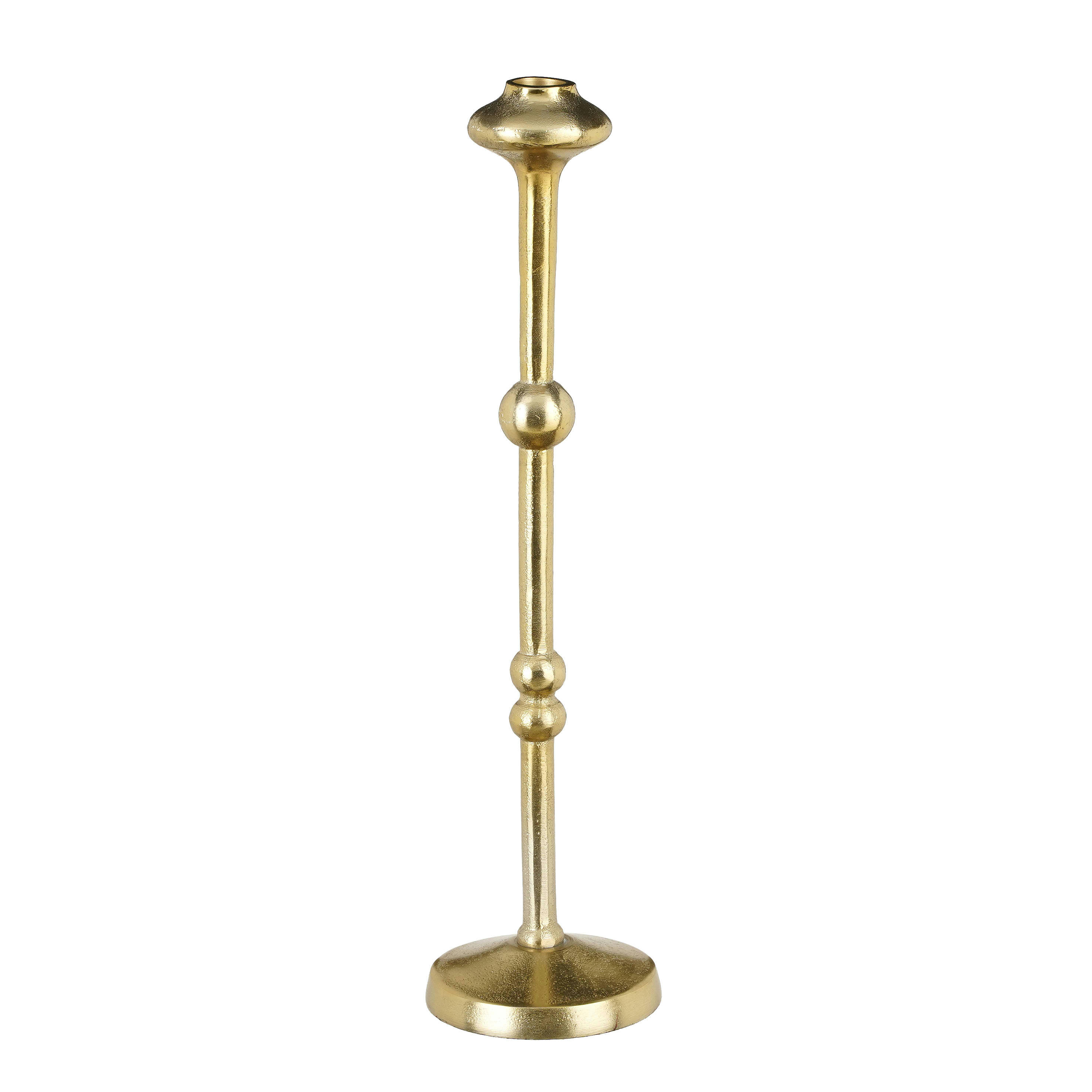 CANTO - Bougeoir en aluminium dóre H40