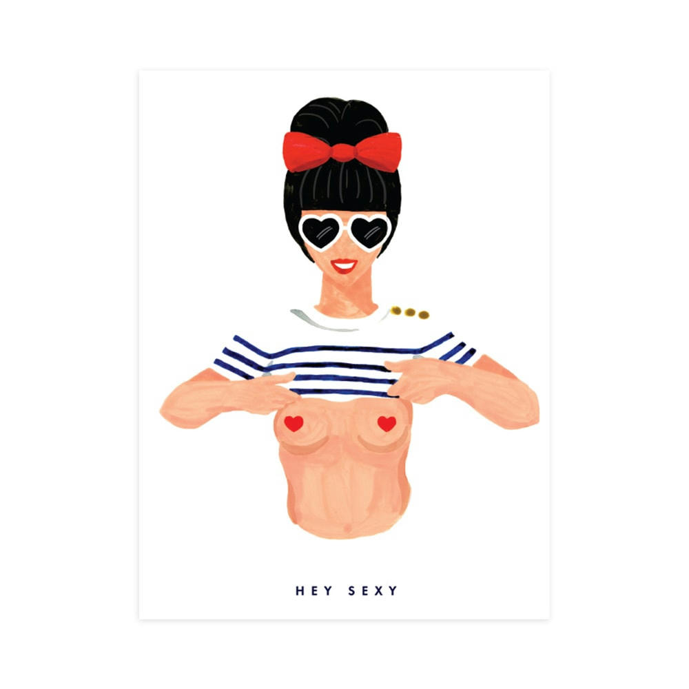 - Affiche engagée sexy girl 30x40 cm